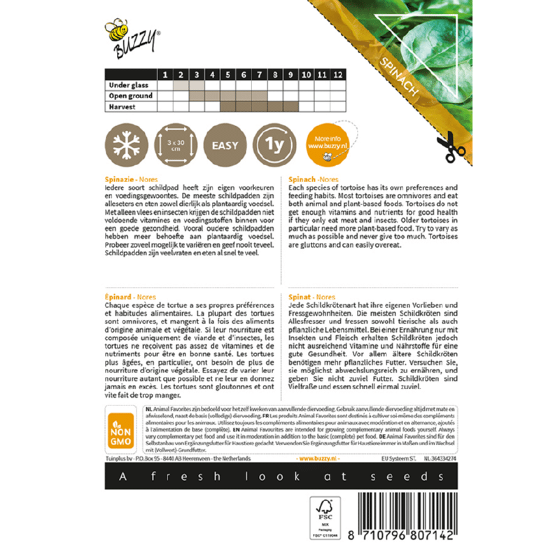 Spenót teknősöknek H Animal Favorites - Image 2