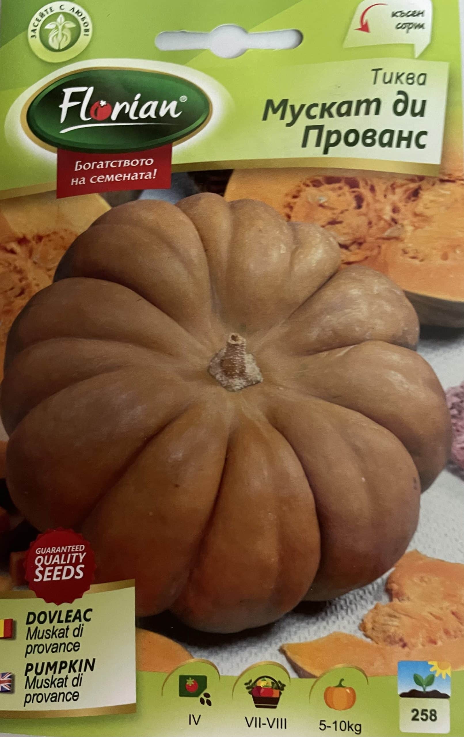 Sütőtök Muscat di Provance Florian Bg
