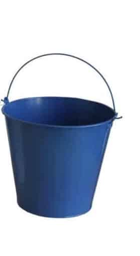 Színezett cink Vödör 12 literes kék