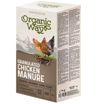 Csirketrágya granulátum Bio 2 kg Organic Way SL