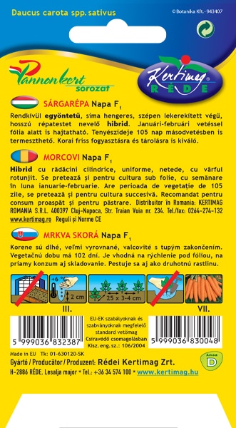 Sárgarépa Napa F1 Pannon RK - Image 2