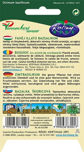 Bazsalikom Fahéjillatú Pannon RK - Image 2