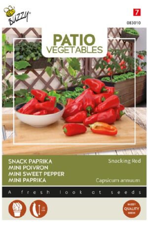 Mini paprika Snacking Red Bz Patio Vegetables H