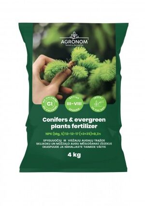 Műtrágya örökzöldekhez és fenyőfélékhez 4 kg AGR SL
