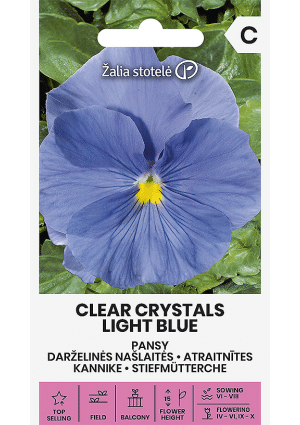 Árvácska CLEAR CRYSTALS LIGHT BLUE Z.S SL