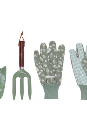 Mezei virág mintás kerti eszköz és szett zöld TR067-Z