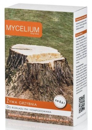 . Mycelium élő myceliumok fatörzskomposzt 0,6l SL