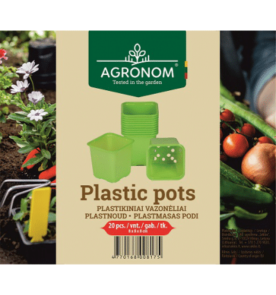 Vetőcserép szögletes zöld 8 cm 20 db