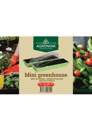 Üvegház zöld mini 2 db-os 47x16 cm SL