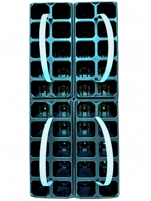 Vetőtálca 4x10 cellás, tálcával és fogókkal SP