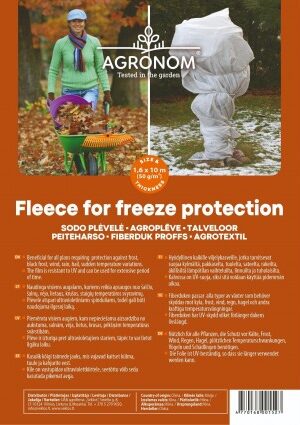 Agronom fagyvédelemre szóló freeze  bevonat takaró  1,6x10 m 50g/négyzetméter