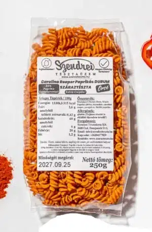 Durum Szendrei Hot Calorina's Orsó Száraztészta 250gr. - 30% zöldségtartalommal